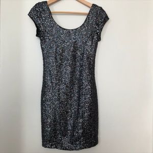 H&m (divided) holographic glitter dress Sz 8